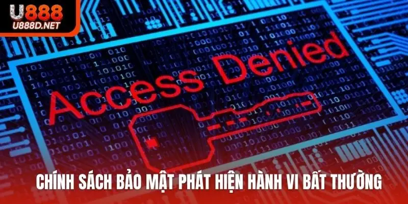 Chính sách bảo mật phát hiện hành vi bất thường