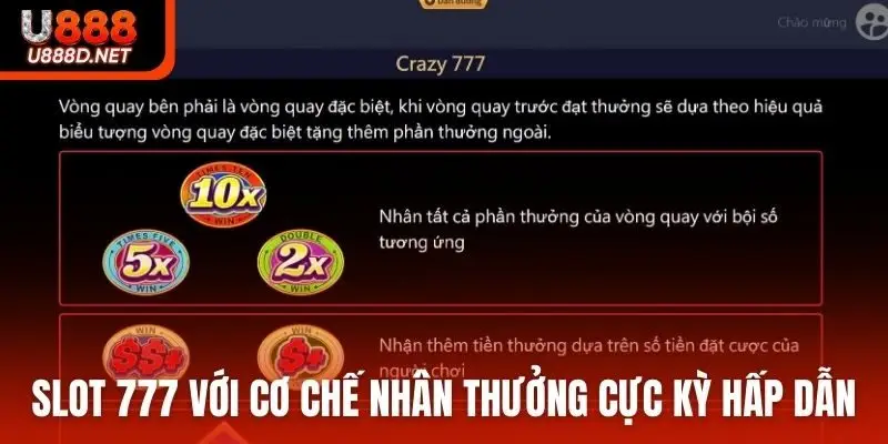 Game slot 777 với cơ chế nhân thưởng cực kỳ hấp dẫn