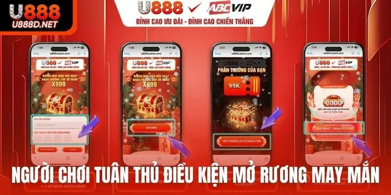 Người chơi tuân thủ điều kiện ưu đãi mở rương may mắn