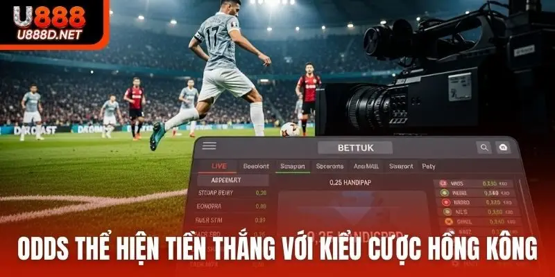 Odds thể hiện tiền thắng với kiểu cược Hồng Kông