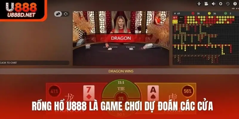 Rồng hổ U888 là game chơi dự đoán các cửa