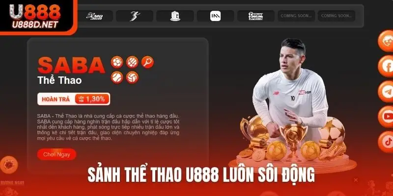 Sảnh thể thao U888 luôn sôi động