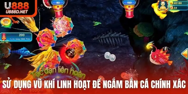 Sử dụng vũ khí linh hoạt để ngắm bắn cá chính xác hơn